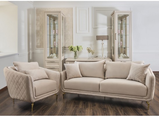 Диван Нонна 3х местный мокко в Каменске-Уральском