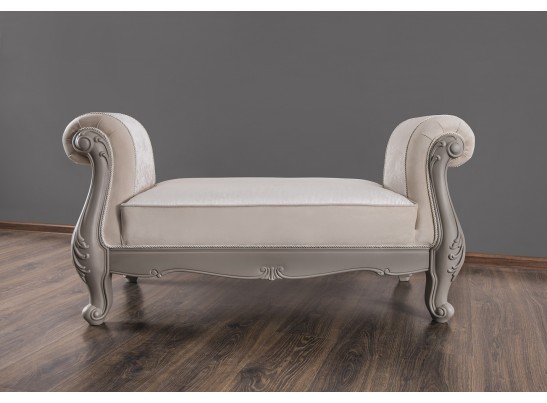 Оттоманка Мокко с двумя подлокотниками серый камень в Каменске-Уральском