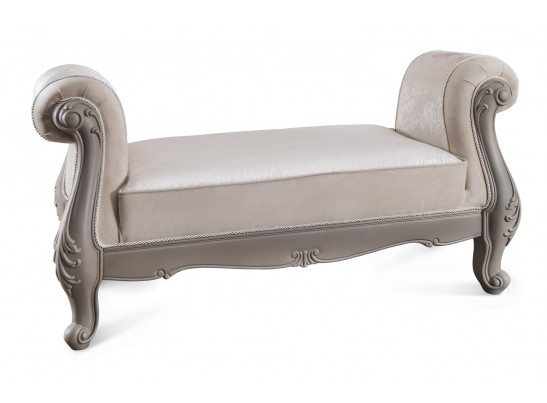 Оттоманка Мокко с двумя подлокотниками серый камень в Каменске-Уральском