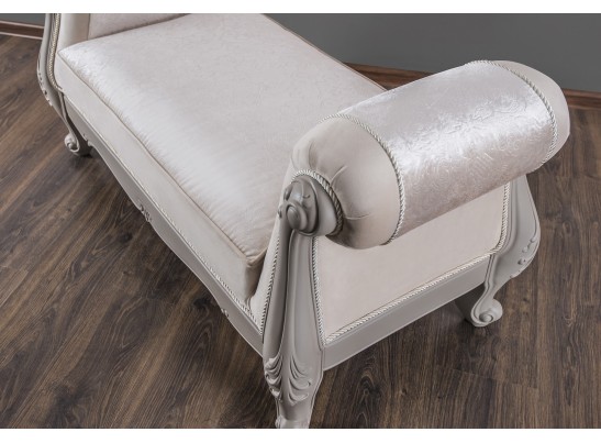 Оттоманка Мокко с двумя подлокотниками серый камень в Каменске-Уральском