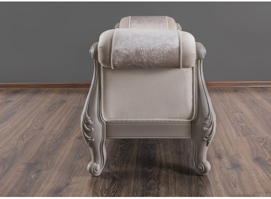 Оттоманка Мокко с двумя подлокотниками серый камень в Каменске-Уральском