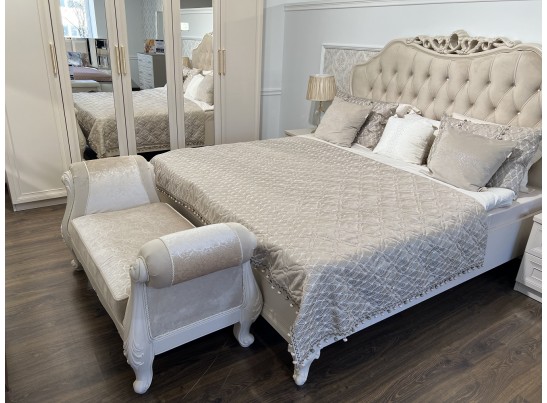 Оттоманка Мокко с двумя подлокотниками бежевый в Каменске-Уральском