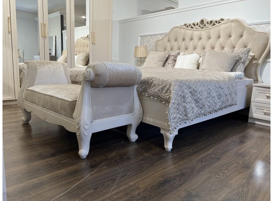 Оттоманка Мокко с двумя подлокотниками бежевый в Каменске-Уральском