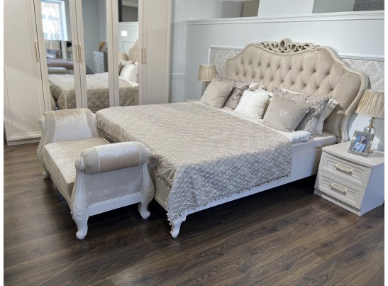 Оттоманка Мокко с двумя подлокотниками бежевый в Каменске-Уральском