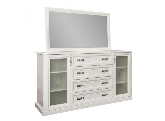 Комод Мишель белый матовый для гостиной в Каменске-Уральском