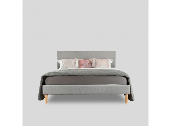 Кровать Milana 140х200 серый в Каменске-Уральском