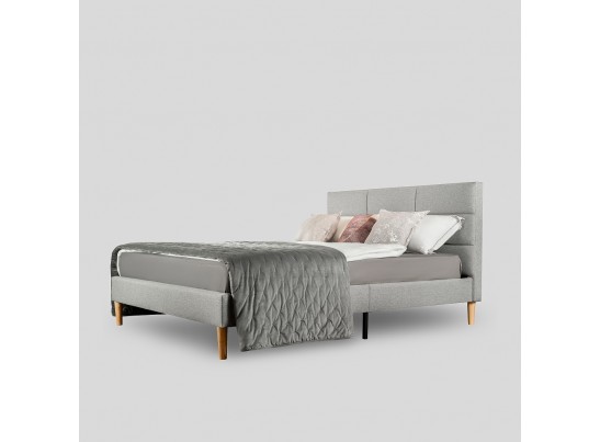 Кровать Milana 160х200 серый в Каменске-Уральском