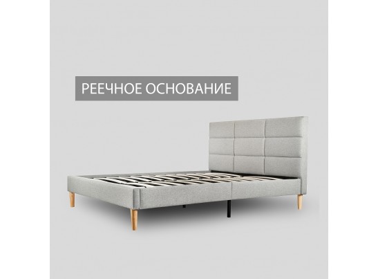 Кровать Milana 160х200 серый в Каменске-Уральском