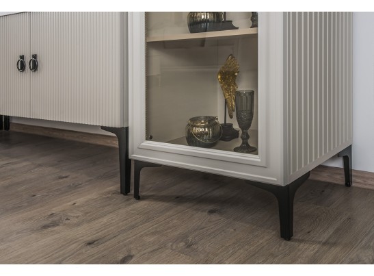 Гостиная Стелла 1+тв+1 светло серый камень