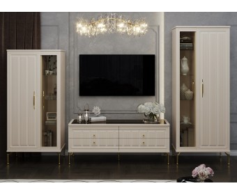 Гостиная Замира 2+тв+2 бежевый