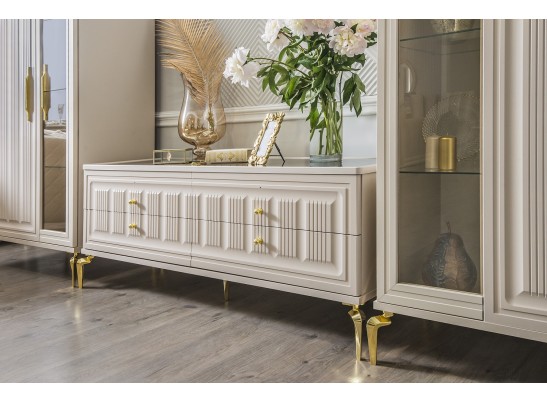 Гостиная Замира 2+тв+2 бежевый