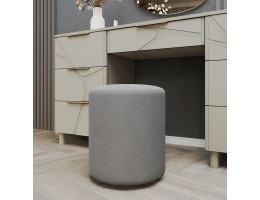 Пуфик Лейла светло серый камень