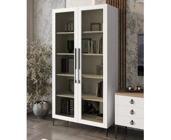 Витрина Стелла 2-ств белый