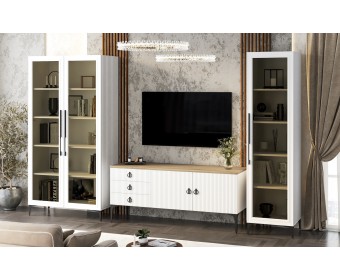 Витрина Стелла 2-ств белый