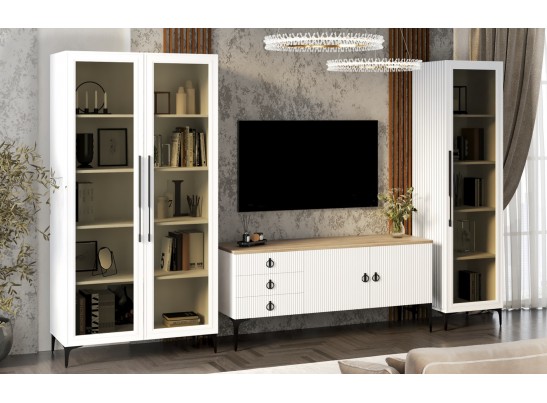 Тумба ТВ Стелла белый