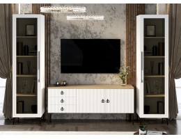 Гостиная Стелла 1+тв+1 белый