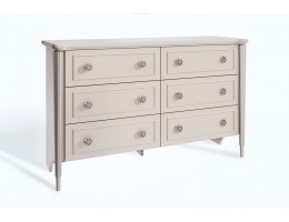 Комод Диана 6 ящиков бежевый