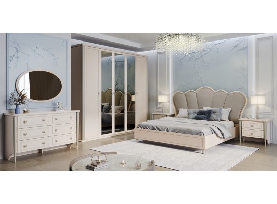 Зеркало Диана ППУ бежевый