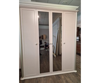 Шкаф Диана 4-створчатый с зеркалом бежевый