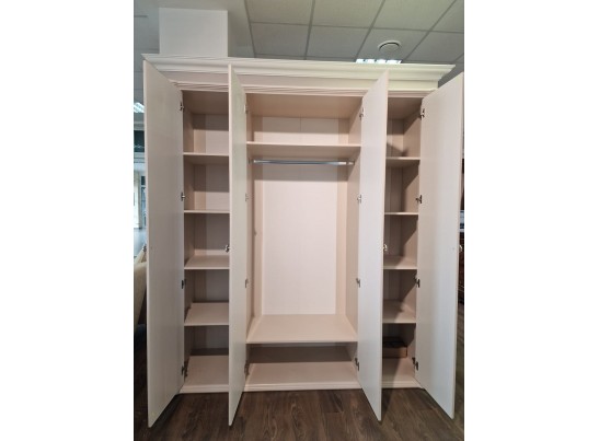 Шкаф Диана 4-створчатый с зеркалом бежевый