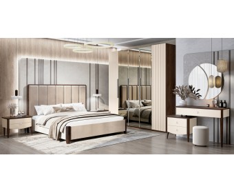 Кровать Жаклин 160x200 см бежевый