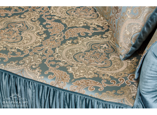 Угловой диван Эсмеральда левый, орех афина