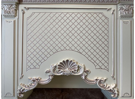 Кухня Афина 30 (3,9*2,6 м) крем/фиолетовая патина