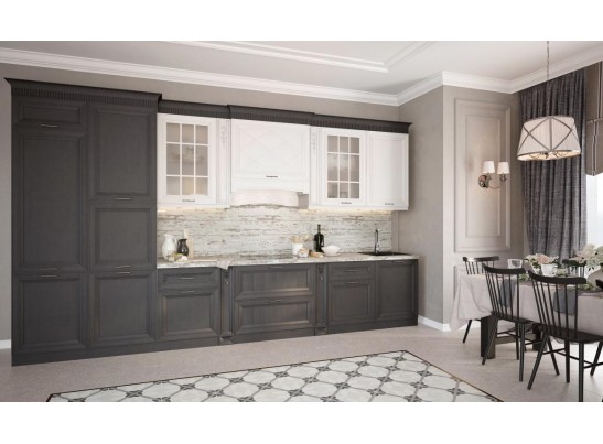 Кухня Берлин 27 (4,2 м) Гриджио-Бьянка