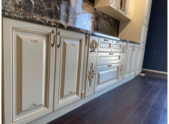 Кухня Афина 24 (3,8*2 м) крем