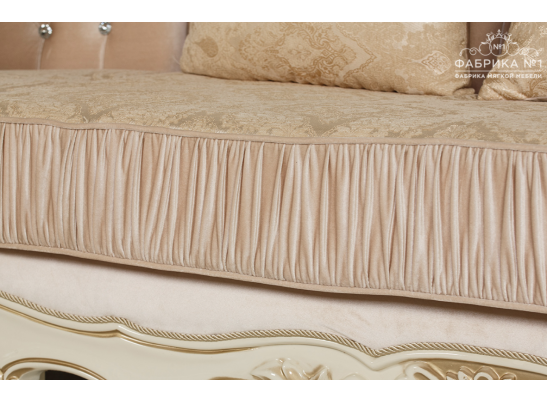 Угловой диван Эсмеральда правый, крем венеция 110.1