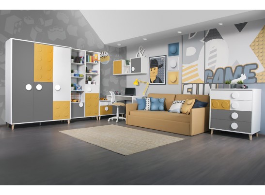 Шкаф 3-х створчатый FUN-BOX