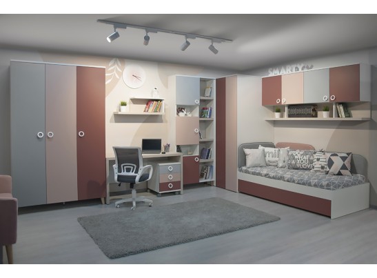 Шкаф 2-х створчатый SMARTY PINK