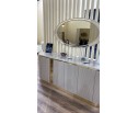 Спальня "Ницца Luxury" (6ти ств. кровать,ламели) мокко/крем в Каменске-Уральском