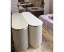 Спальня "Ницца Luxury" (6ти ств. кровать,ламели) мокко/крем в Каменске-Уральском