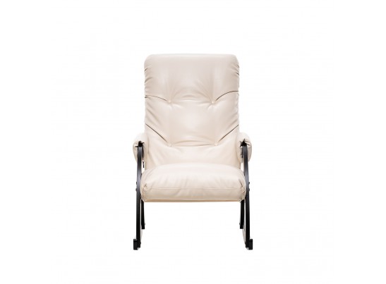 Кресло-качалка Модель 67 Венге текстура, к/з Varana cappuccino в Каменске-Уральском