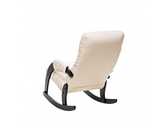 Кресло-качалка Модель 67 Венге текстура, к/з Varana cappuccino в Каменске-Уральском