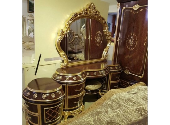 Спальный гарнитур Версаль (орех-золото)