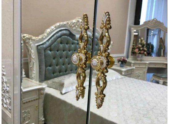 Спальный гарнитур Анабель, беж с золотом