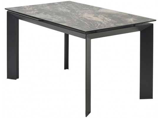 Стол CREMONA 140 KL-176, итальянская керамика/ черный каркас, ®DISAUR в Каменске-Уральском
