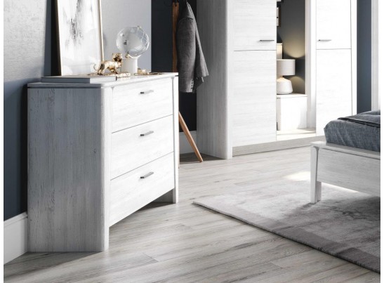 Комод с 3-мя ящиками "Мальта" спальня Дуб винтерберг в Каменске-Уральском