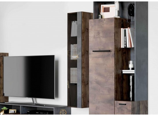 Шкаф навесной с 1дв-й "Глазго" гостиная в Каменске-Уральском