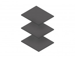 Комплект полок для 1 дв и 3 дв шкафа Нора