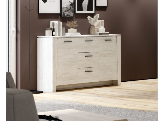 Тумба 2 дв. 3 ящ. "Мальта" гостиная Дуб Винтерберг