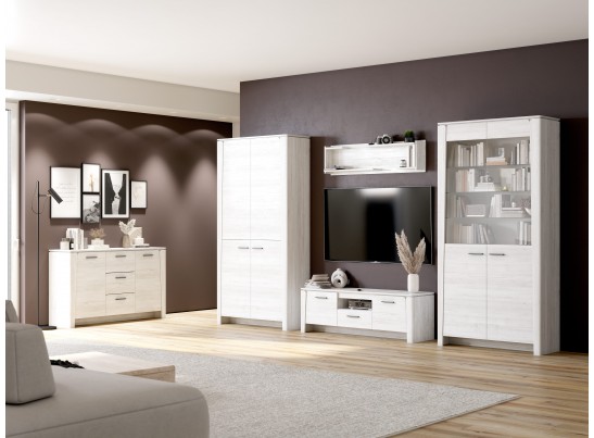 Тумба 2 дв. 3 ящ. "Мальта" гостиная Дуб Винтерберг