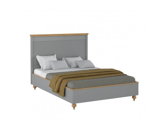 Кровать "Рандеву" 140 (белый, серый) в Каменске-Уральском