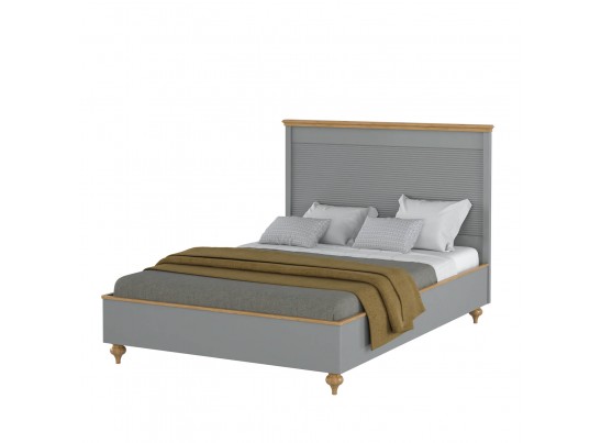 Кровать "Рандеву" 140 (белый, серый) в Каменске-Уральском