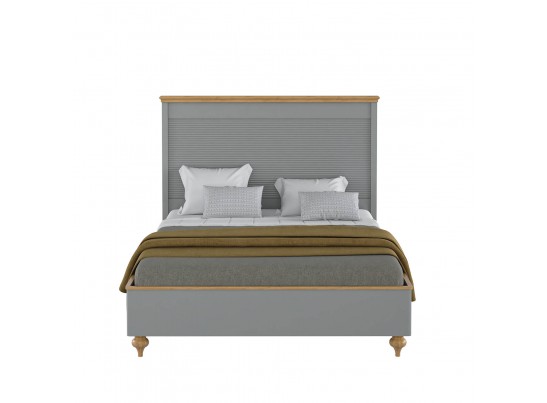 Кровать "Рандеву" 140 (белый, серый) в Каменске-Уральском