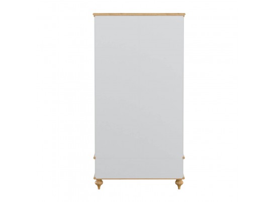 Шкаф для посуды "Рандеву" 21 (сосна) (белый, серый)