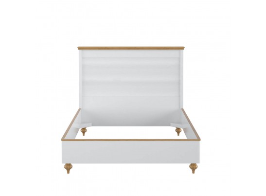 Кровать "Рандеву" 160 (белый, серый) в Каменске-Уральском