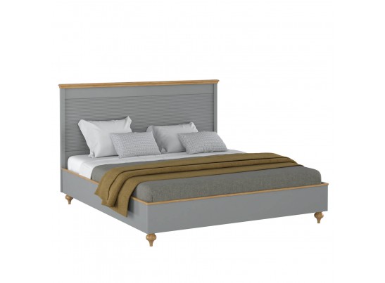 Кровать "Рандеву" 160 (белый, серый) в Каменске-Уральском